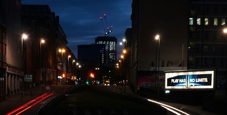 Birmingham at night