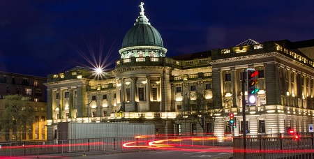 Glasgow at night