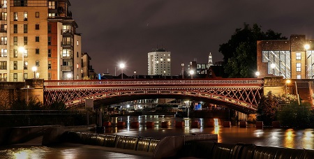 Leeds at night