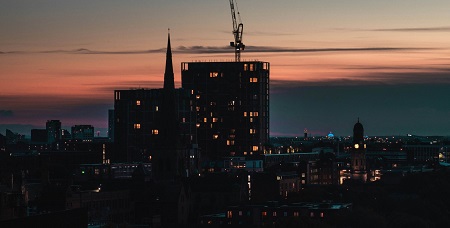 Manchester at night